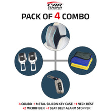 Load image into Gallery viewer, Metal Silicon Key Case for MG Hector | Windsor | Astor | Gloster Smart Key (3 Button)