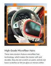 Load image into Gallery viewer, Jopasu Car Cleaning Mini Duster | Cleaning Dust from Car Interiors & Bikes | Scratch Proof | Water Saver & Eco-Friendly Brush