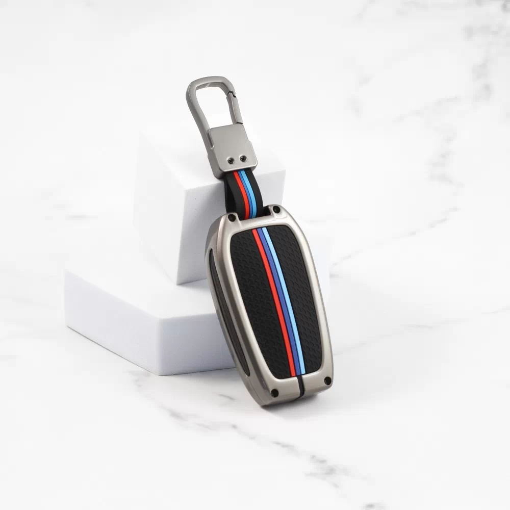 Metal Alloy Silicon Key case for Toyota Innova Hycross | Fortuner | Innova Crysta Smart Key (3 Button Smart Key)