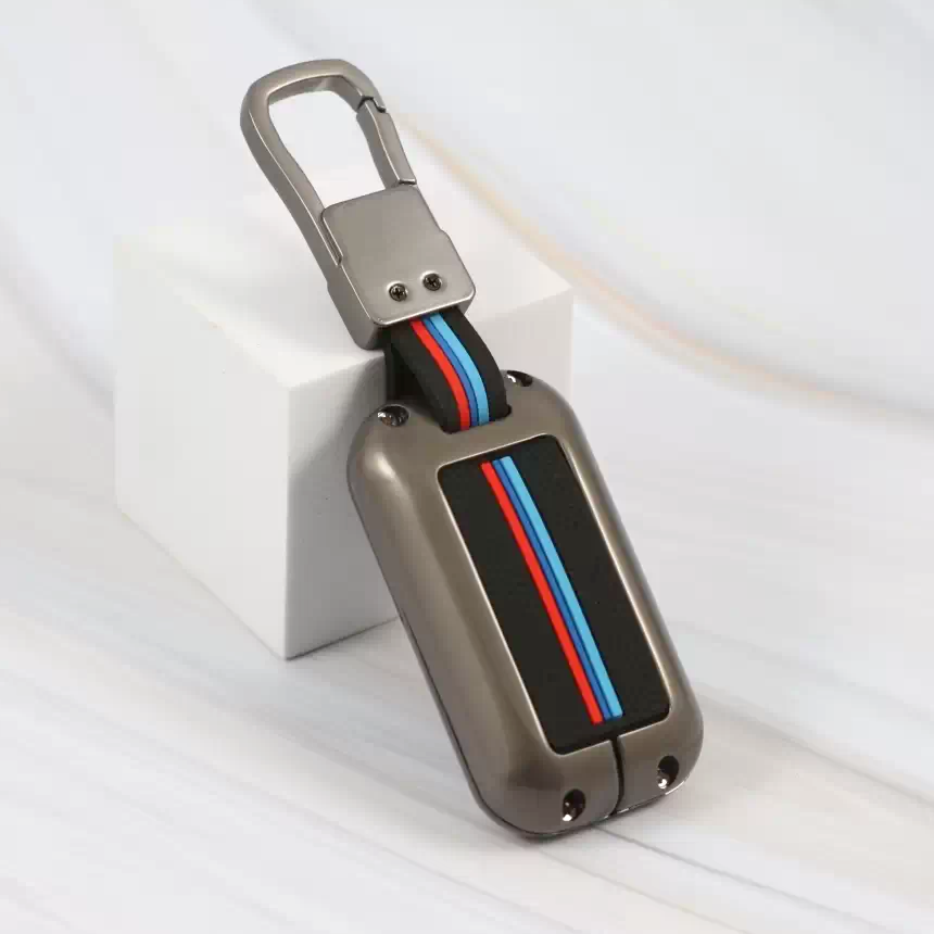 Metal Silicon Car Key cover for Maruti Suzuki Grand Vitara | Fronx | New Brezza | XL 6 | Ignis | Baleno | New Ertiga | Ignis | New Swift | New Dezire 3 Button Smart Key