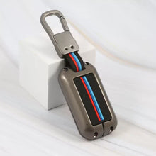 Load image into Gallery viewer, Metal Silicon Car Key cover for Maruti Suzuki  Grand Vitara | Fronx | New Brezza | XL 6 | Ignis | Baleno | New Ertiga | Ignis | New Swift | New Dezire (2 Button Smart Key)