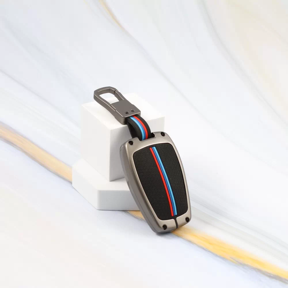 Metal Car Key Cover for Tata Altroz | Punch | Tiago | Bolt | Harrier | Tigor | Gravitas | Nexon | New Safari 4 Button Smart Key