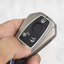 Load image into Gallery viewer, Metal Silicon Key case for Mercedes Benz GL Series | S – Class | C – Class | M – Class (3 Button Smart key)