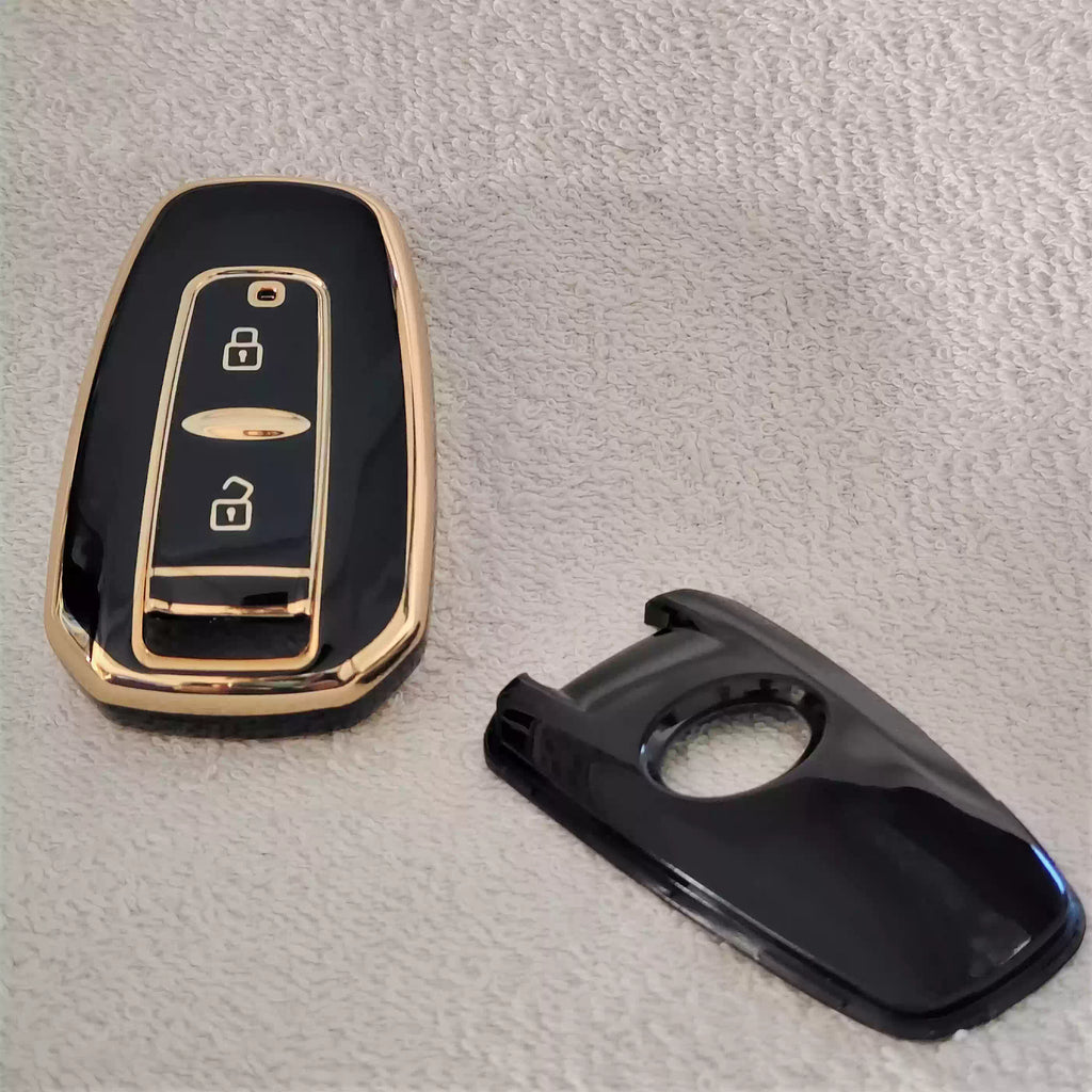 TPU Car Key Cover Fit for Tata Indica Vista | Indigo Manza (2 button remote key)