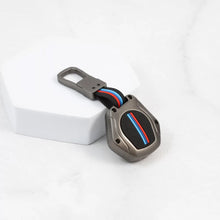 Load image into Gallery viewer, Metal Silicon Key case for Maruti Suzuki S-Presso | Baleno | Fronx | Alto-800 | Ignis | Swift | Celerio | S-Cross | Ritz | Ciaz | SX4 | Ertiga | Wagon-R | XL 6 | Dezire | Vitara Brezza (2 Button Flip Key)