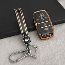 Load image into Gallery viewer, TPU Car Key Cover Fit for KIA Carens | Carnival | Seltos | Sonet (4 Button Smart Key)