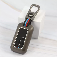 Load image into Gallery viewer, Metal Silicon Car Key cover for Maruti Suzuki Grand Vitara | Fronx | New Brezza | XL 6 | Ignis | Baleno | New Ertiga | Ignis | New Swift | New Dezire 3 Button Smart Key