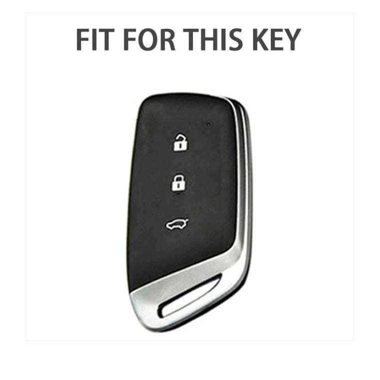 Metal Alloy Leather Key case for MG Hector | Windsor | Astor | Gloster Smart Key (3 Button)