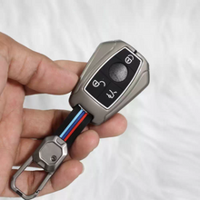 Load image into Gallery viewer, Metal Silicon Key case for Mercedes Benz GL Series | S – Class | C – Class | M – Class (3 Button Smart key)