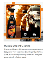 Load image into Gallery viewer, Jopasu Spray Wax (500 ml) with Free Microfibre with High-Shine Gloss Magnifier to Polish | Wax and Protect Painted Surface