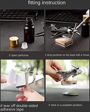Load image into Gallery viewer, Solar Powered Car Perfume Diffuser/Dispenser | Aeroplane Glider Design | Auto Rotation Fan | For Car Dashboard with Perfume liquid & Organic Fragrance
