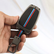 Load image into Gallery viewer, Metal Car Key Cover for Tata Altroz | Punch | Tiago | Bolt | Harrier | Tigor | Gravitas | Nexon | New Safari 4 Button Smart Key