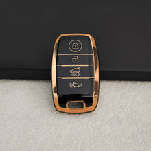 Load image into Gallery viewer, TPU Car Key Cover Fit for KIA Carens | Carnival | Seltos | Sonet (4 Button Smart Key)