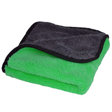 Load image into Gallery viewer, Microfiber Double Layered Cloth 40x60 cms with 600 GSM | Extra Thick Microfiber Cleaning Cloths for Cars & Bike - Both Interior and Exterior