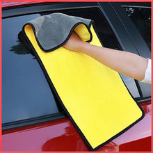 Load image into Gallery viewer, Microfiber Double Layered Cloth 40x60 cms with 600 GSM | Extra Thick Microfiber Cleaning Cloths for Cars & Bike - Both Interior and Exterior