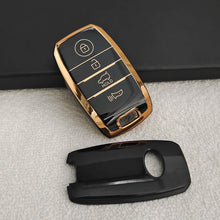 Load image into Gallery viewer, TPU Car Key Cover Fit for KIA Carens | Carnival | Seltos | Sonet (4 Button Smart Key)