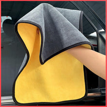 Load image into Gallery viewer, Microfiber Double Layered Cloth 40x60 cms with 600 GSM | Extra Thick Microfiber Cleaning Cloths for Cars & Bike - Both Interior and Exterior