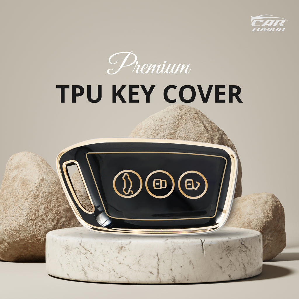 TPU Car Key Cover Fit for MG Hector | Windsor | Astor | Gloster Smart Key (3 Button)