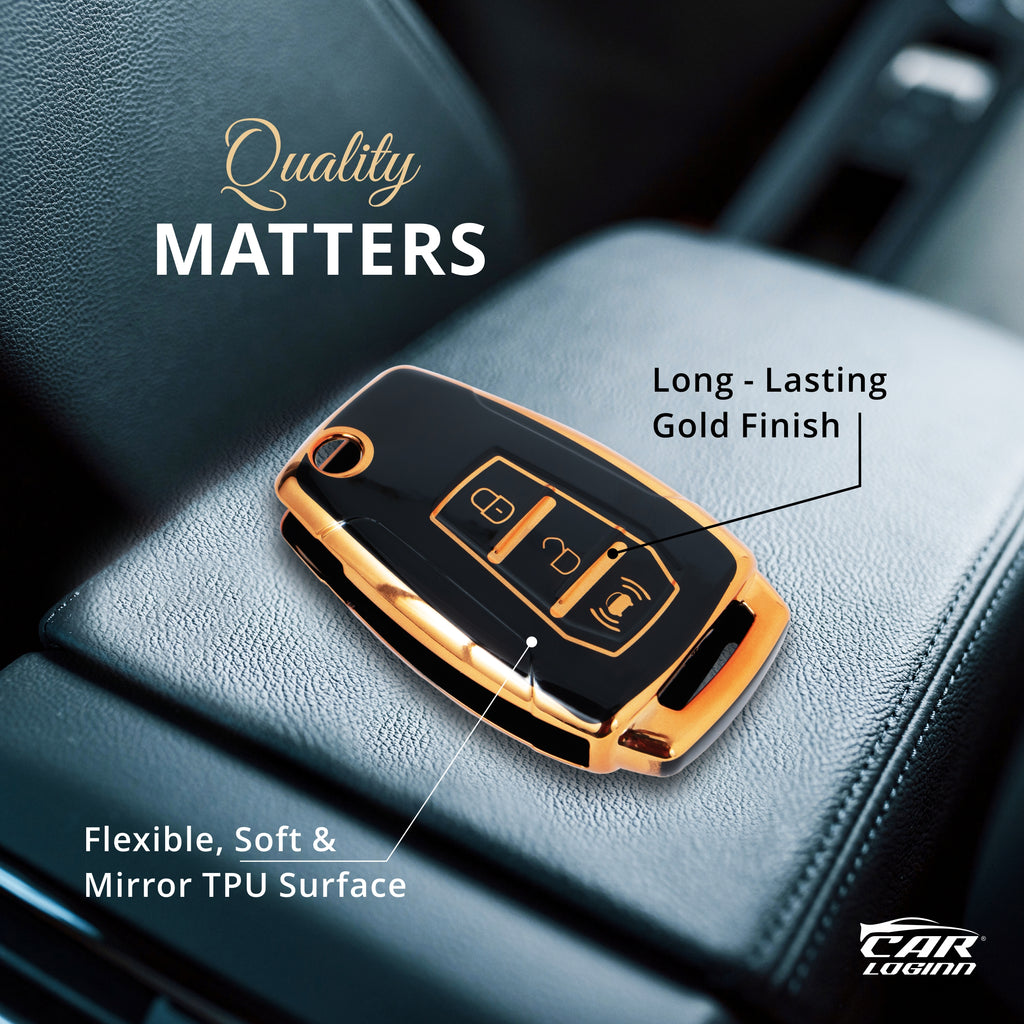 TPU Car Key Cover Fit for Mahindra XUV-300 Flip Key