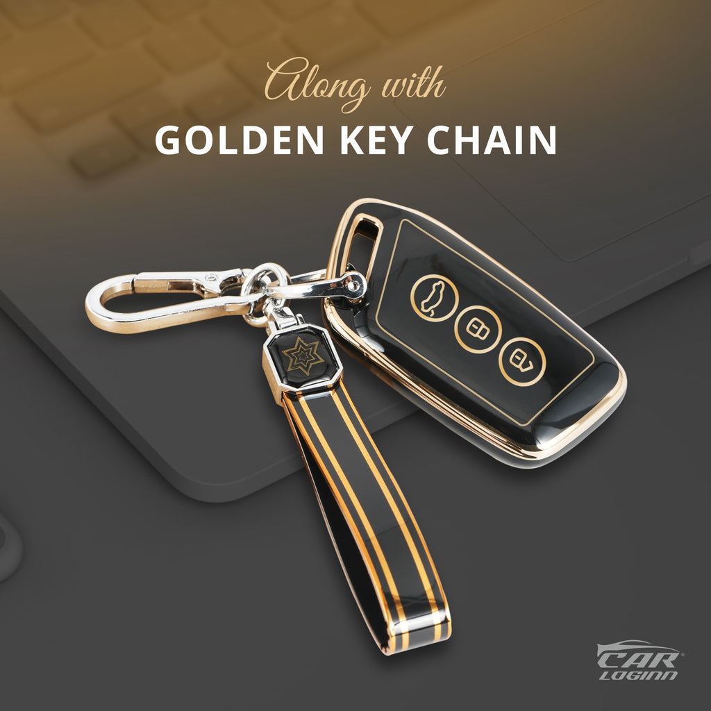 TPU Car Key Cover Fit for MG Hector | Windsor | Astor | Gloster Smart Key (3 Button)