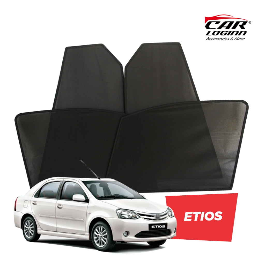 Toyota Etios Window Curtain/Car Sunshades - 4 Pieces