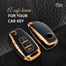Load image into Gallery viewer, TPU Car Key Cover Fit for Mahindra XUV-300 Flip Key