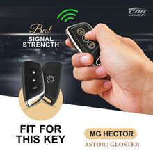 Load image into Gallery viewer, TPU Car Key Cover Fit for MG Hector | Windsor | Astor | Gloster Smart Key (3 Button)