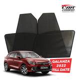 Toyota Glanza Magnetic Window Curtain/Car Sunshades - 4 Pieces
