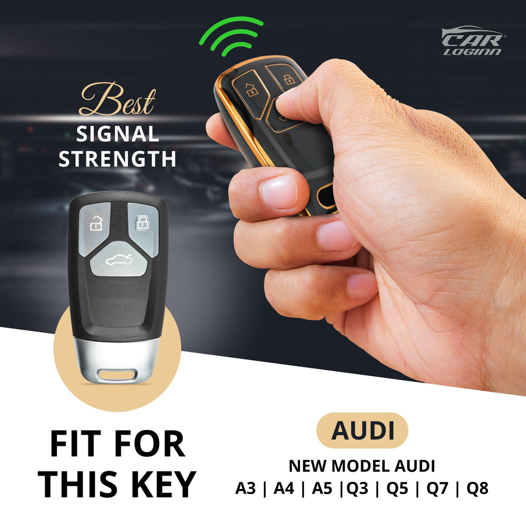 TPU Car Key Cover Fit for New Model Audi A3 | A4 | A5 | Q3 | Q7 | Q5 | Q8