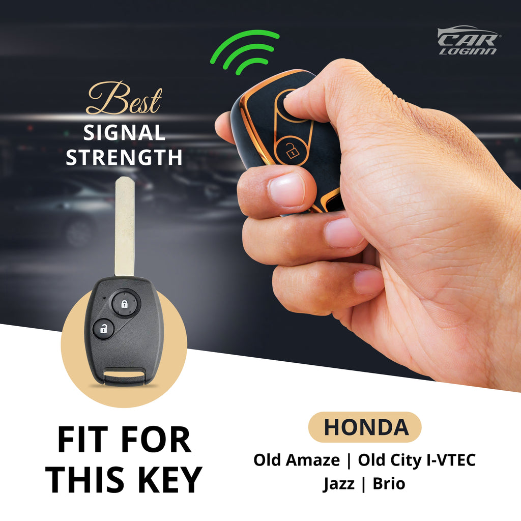 TPU Car Key Cover Fit for Honda Old Amaze | Old Honda City I-VTEC | Jazz | Brio Flip Key (Honda-4)