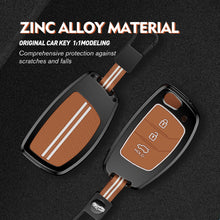 Load image into Gallery viewer, Zinc Alloy Metal Soft Silicon Key Case for Hyundai Aura | Exter | Venue | Nios | Xcent | i20 Active | i20 Elite | Creta Flip Key