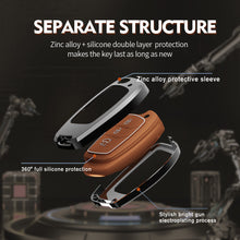 Load image into Gallery viewer, Zinc Alloy Metal Soft Silicon Key Case for Hyundai Aura | Exter | Venue | Nios | Xcent | i20 Active | i20 Elite | Creta Flip Key