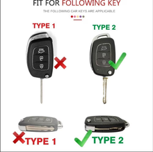 Load image into Gallery viewer, TPU Car Key Cover Fit for Hyundai Venue | Exter | Creta | Aura | i10 Grand Nios | Xcent | i20 Flip Key