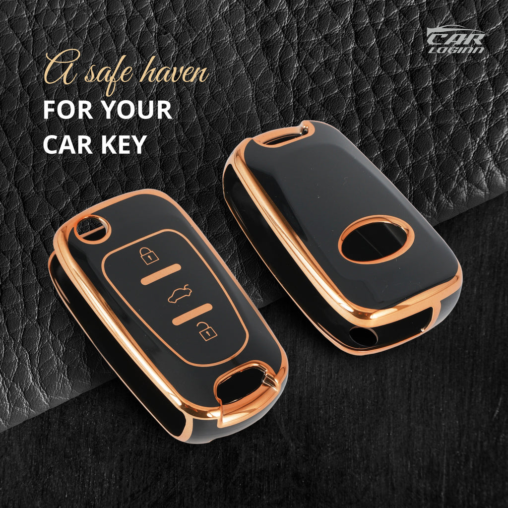 TPU Car Key Cover Fit for Hyundai Old Verna | Old Elentra | Old i20 Flip Key