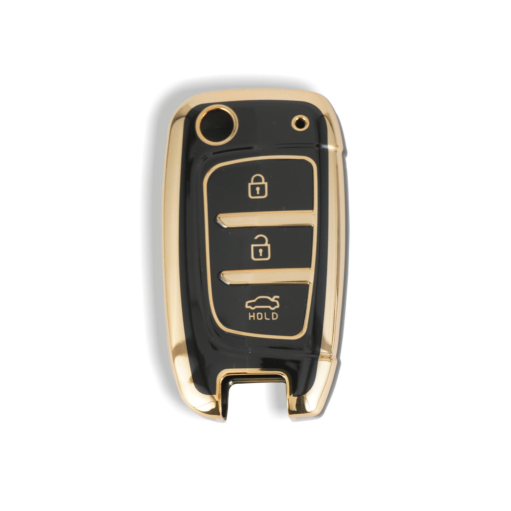 TPU Car Key Cover Fit for Hyundai New i20 Sportz 2023 | Verna 2020-21 | Old Verna Flip Key
