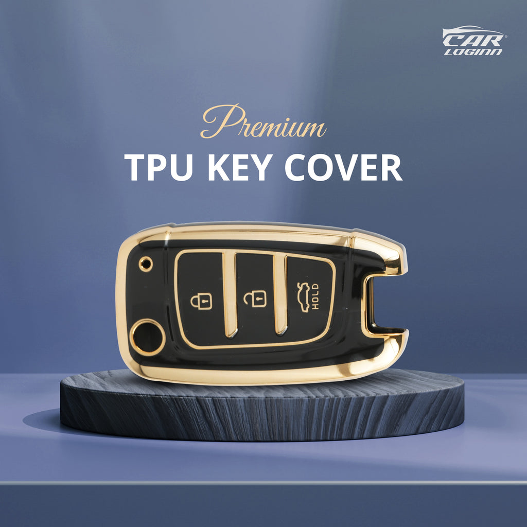 TPU Car Key Cover Fit for Hyundai New i20 Sportz 2023 | Verna 2020-21 | Old Verna Flip Key