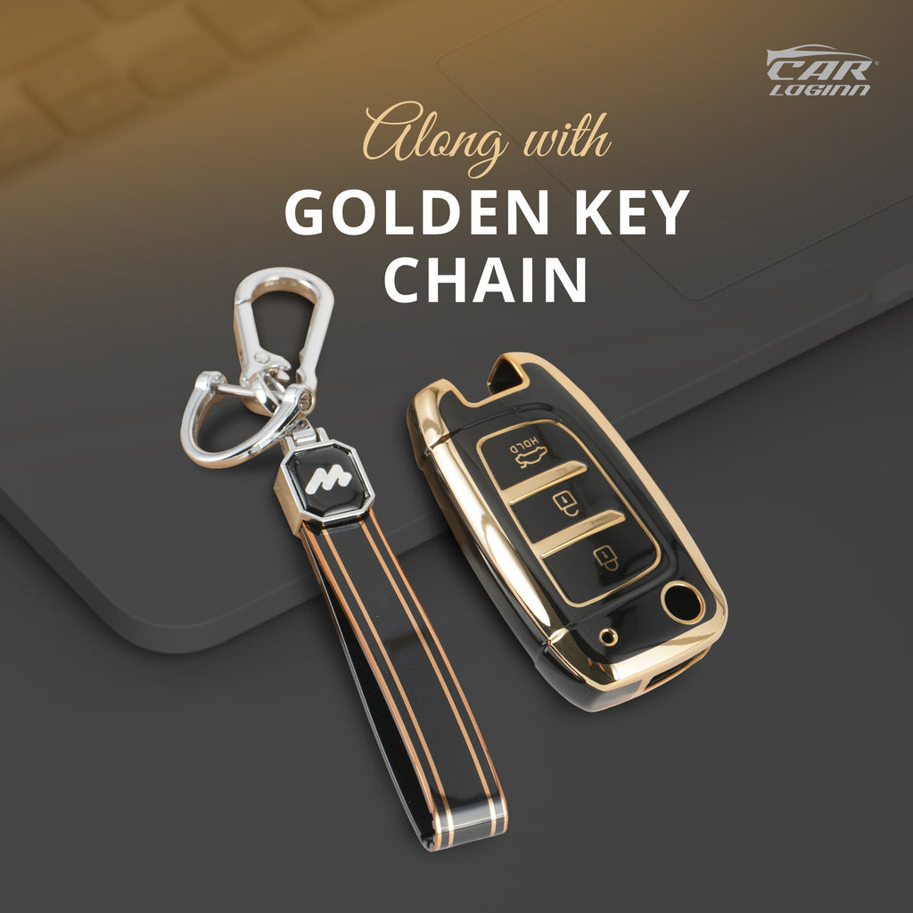 TPU Car Key Cover Fit for Hyundai New i20 Sportz 2023 | Verna 2020-21 | Old Verna Flip Key