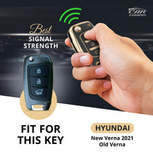Load image into Gallery viewer, TPU Car Key Cover Fit for Hyundai New i20 Sportz 2023 | Verna 2020-21 | Old Verna Flip Key