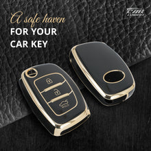 Load image into Gallery viewer, TPU Car Key Cover Fit for Small Key Hyundai Old i10 Grand | Old i20 | Xcent Flip Key