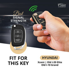 Load image into Gallery viewer, TPU Car Key Cover Fit for Small Key Hyundai Old i10 Grand | Old i20 | Xcent Flip Key