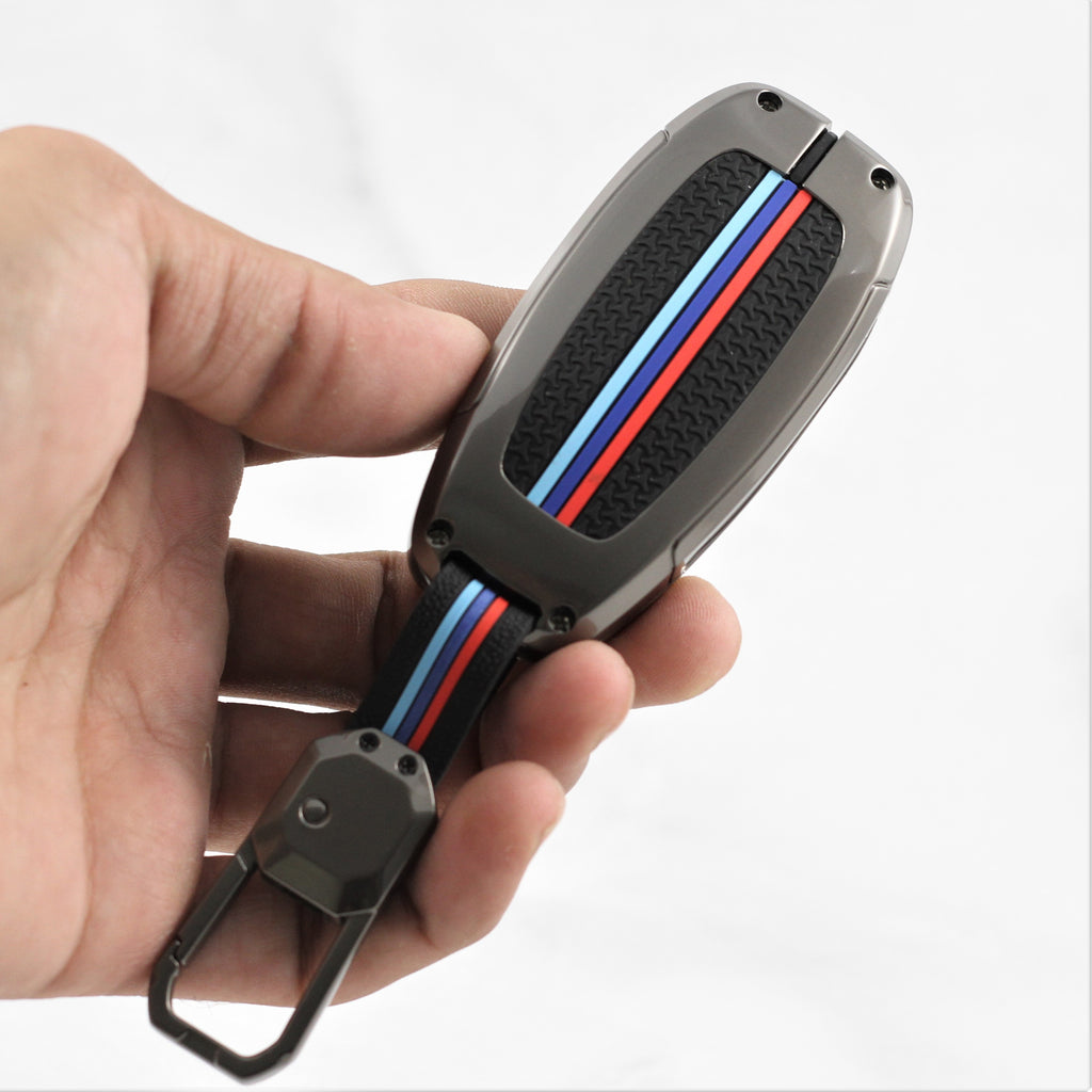 Metal Silicon Key Case for Hyundai New Verna Facelift 2023 (4 Button Smart Key)