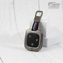 Load image into Gallery viewer, Metal Silicon Car Key Case for MG COMET EV Electric 3 Button Smart Key