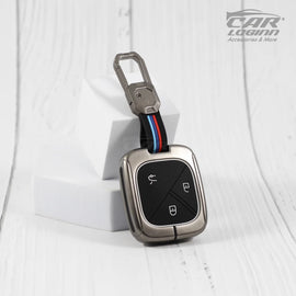 Metal Silicon Car Key Case for MG COMET EV Electric 3 Button Smart Key