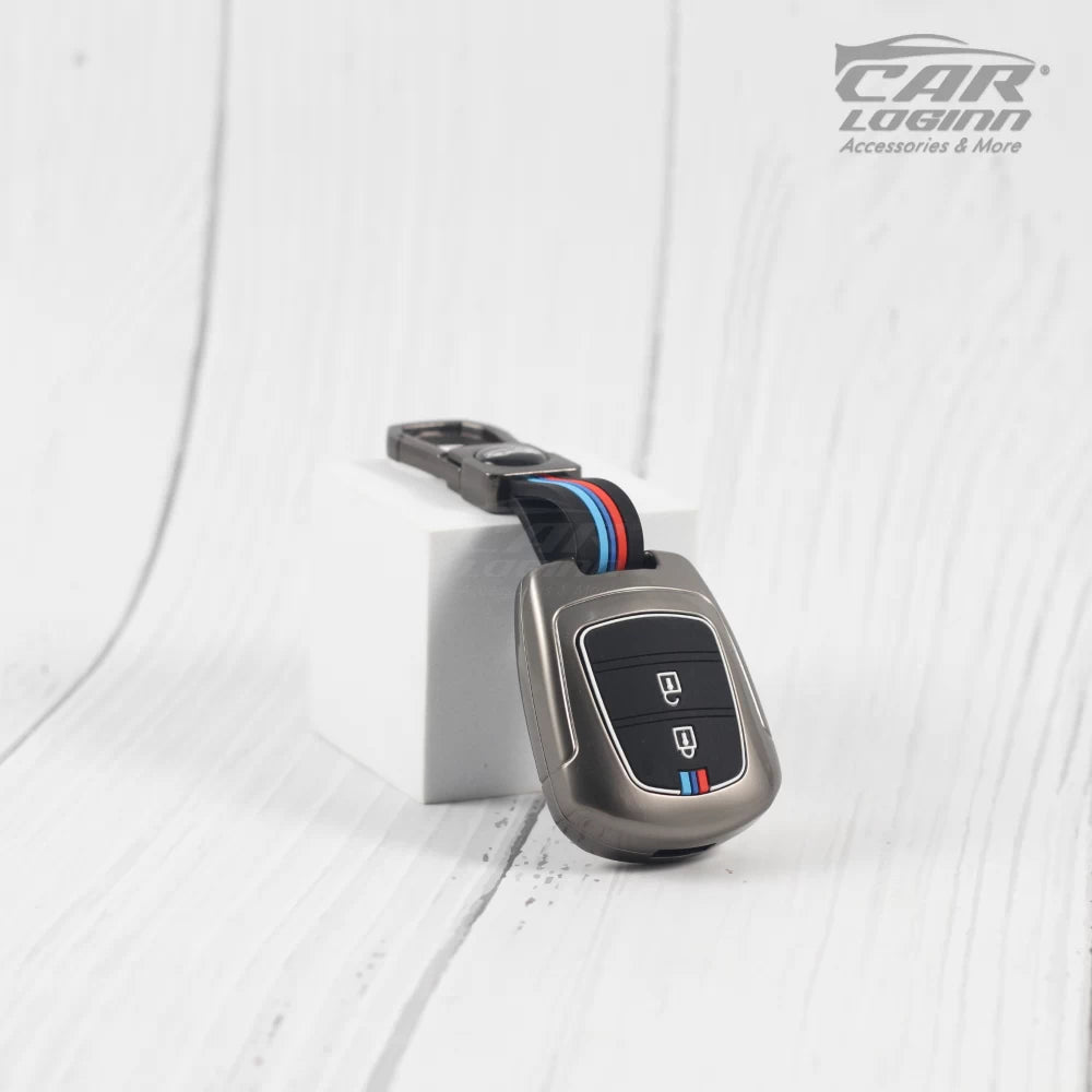 Metal Silicon Keycover for Hyundai Grand i10 | Santro (2 Button Key)