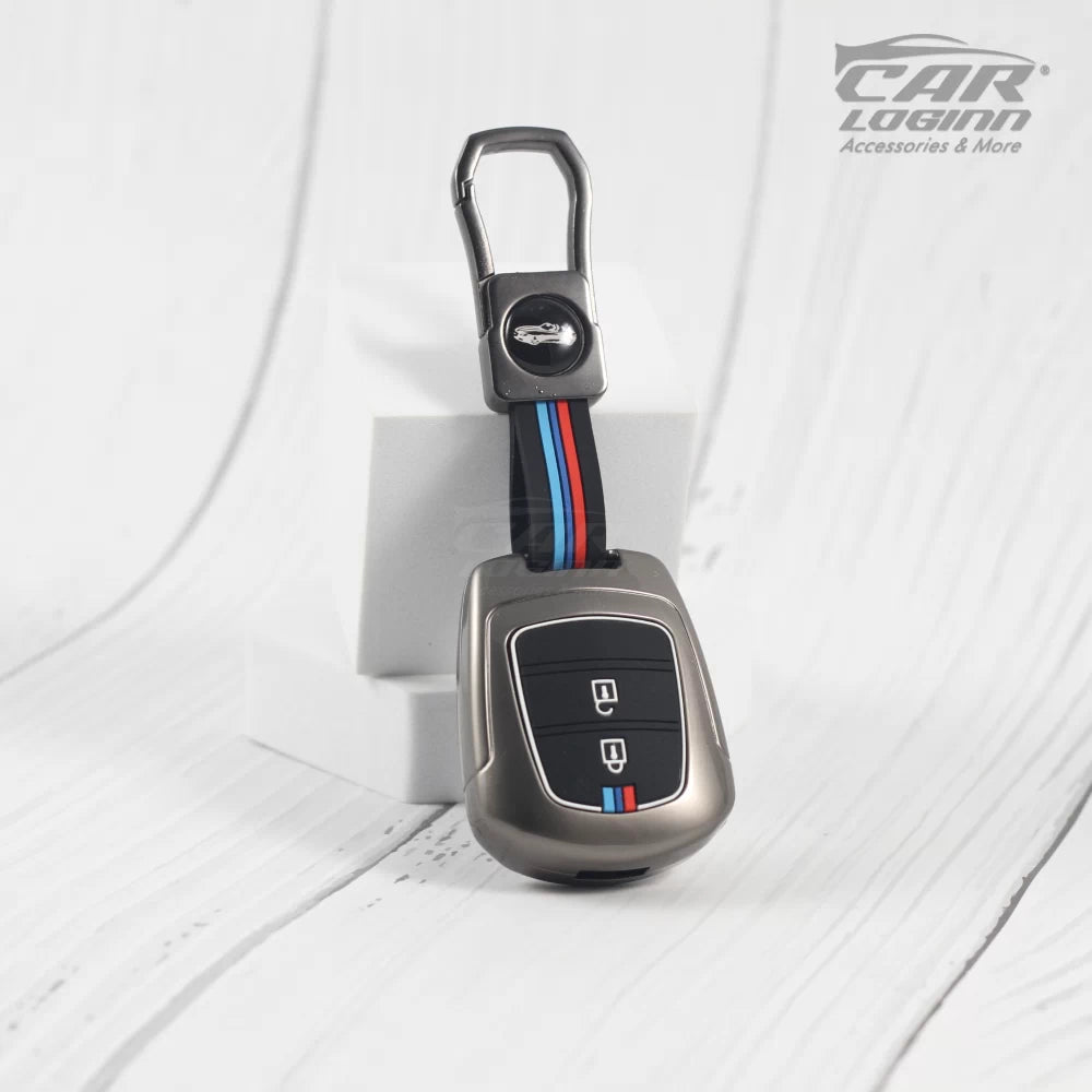 Metal Silicon Keycover for Hyundai Grand i10 | Santro (2 Button Key)