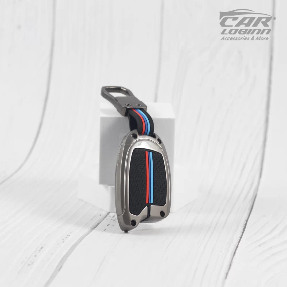 Metal Silicon Key Case for Maruti Suzuki 4 Button Nippon key