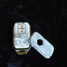Load image into Gallery viewer, MARBLE TPU Car Key Cover Fit for Maruti Suzuki Grand Vitara | Brezza | New Swift | New Dezire | New Ertiga | Baleno | Ignis Smart Key
