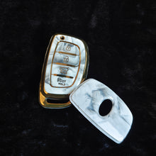 Load image into Gallery viewer, MARBLE TPU Car Key Cover Fit for Hyundai Tucson | New i20 | New Creta SX | New Venue SX | Elantra 4 Button Smart Key