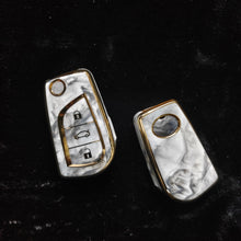 Load image into Gallery viewer, MARBLE TPU Car Key Cover Fit for Toyota Innova Crysta | Corolla Altis Flip Key