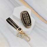 TPU Car Key Cover Fit for Hyundai New Verna 2023 - 4 Button Smart Key